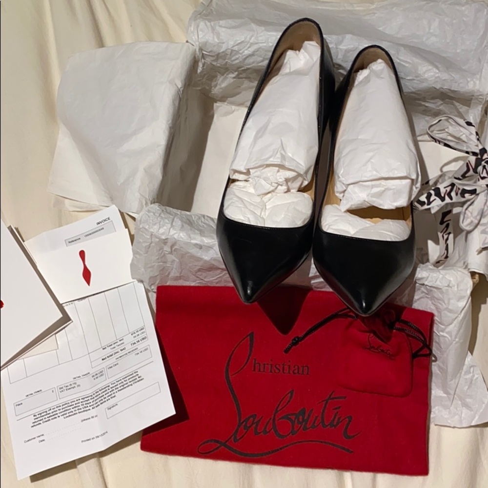 Christian Louboutin Pigalle 85mm Black Leather